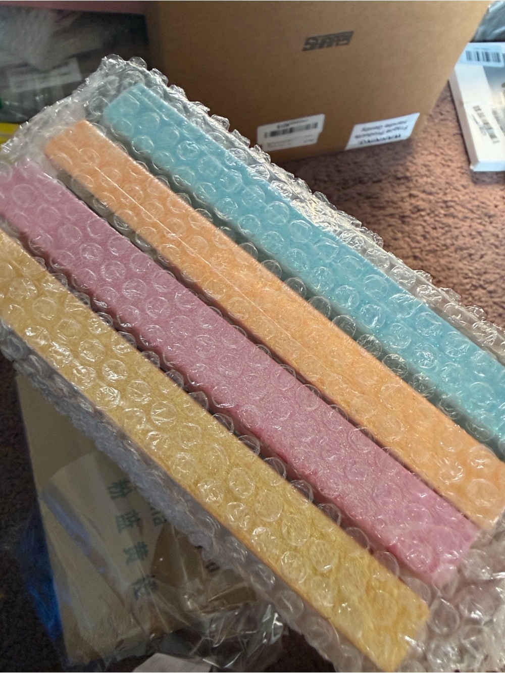 4x6 Glitter Multi-Color Decorative Photo Frames - Set of 4 - Picture 2 of 3
